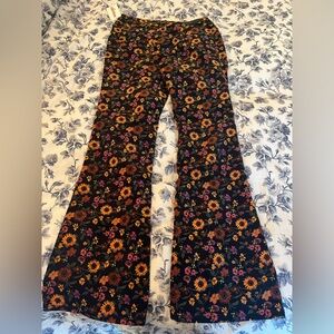 Wrangler High Rise Fierce Flare floral cords. Brand new with tags 12/31x34
